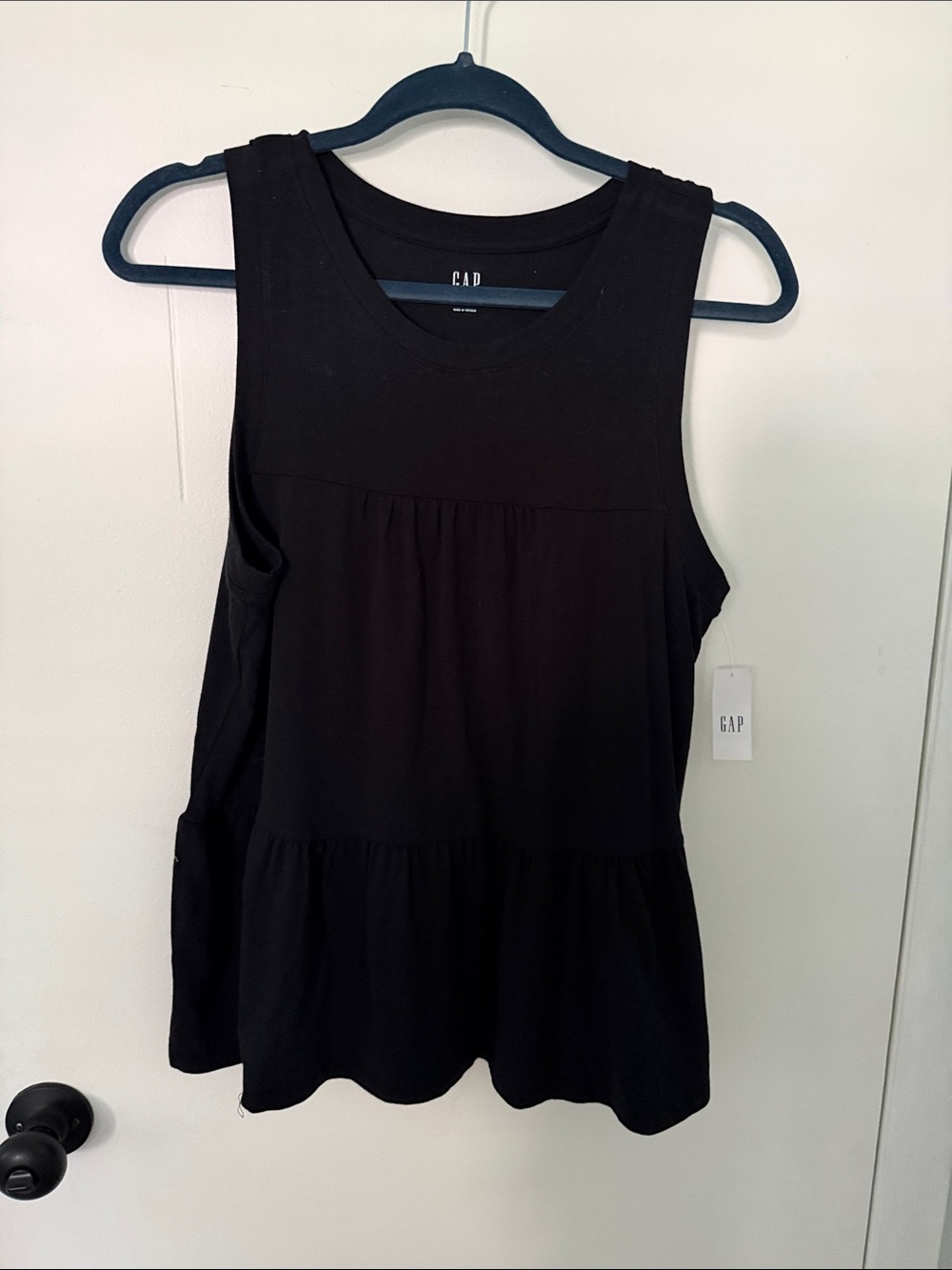 GAP Black Tiered Sleeveless Tank